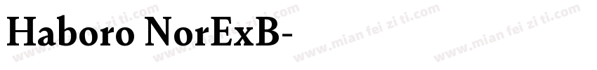 Haboro NorExB字体转换